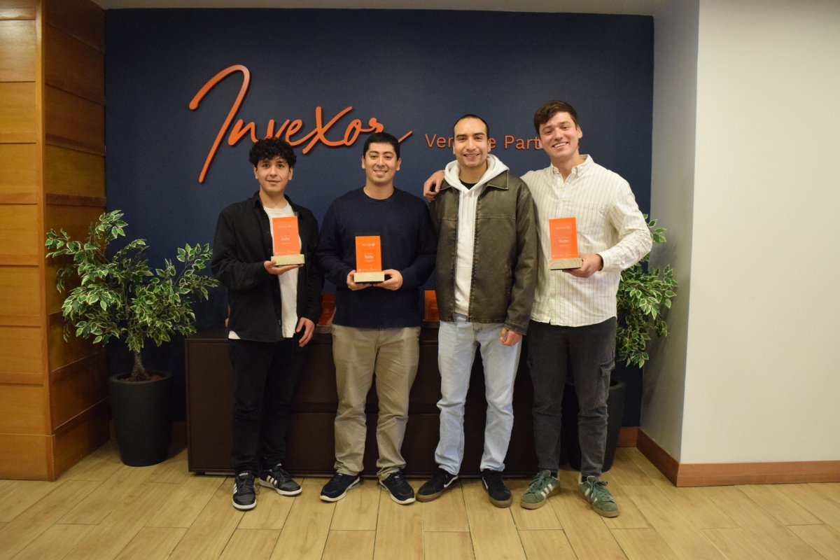 <p>Daniel Guzman (CHO), Matias Saavedra (CIO), Simón Sepúlveda (CTO) y Sebastian Muñoz (CEO), fundadores de Reite.</p>