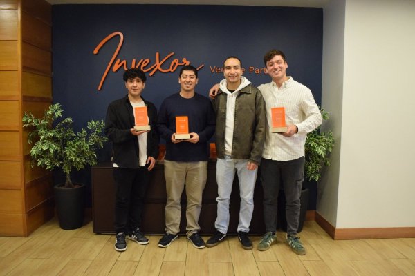 Daniel Guzman (CHO), Matias Saavedra (CIO), Simón Sepúlveda (CTO) y Sebastian Muñoz (CEO), fundadores de Reite.