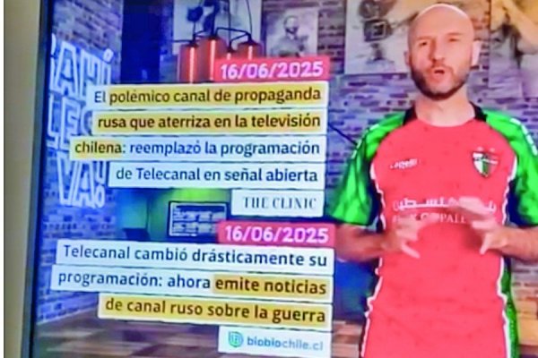 La parodia que hizo la señal rusa RT sobre su aterrizaje en Chile
