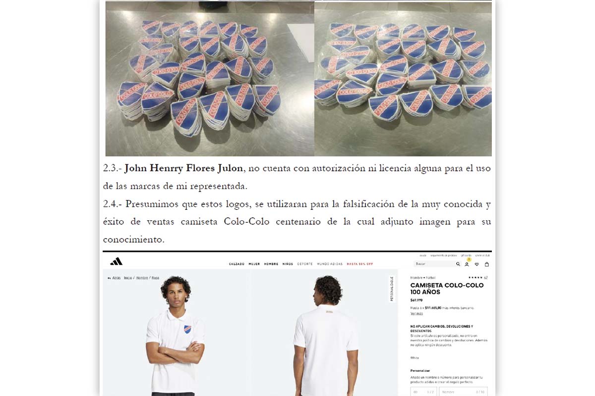 <p>Blanco y Negro acusa: “La falsificación de las marcas de Colo Colo hoy son a mayor escala”</p>