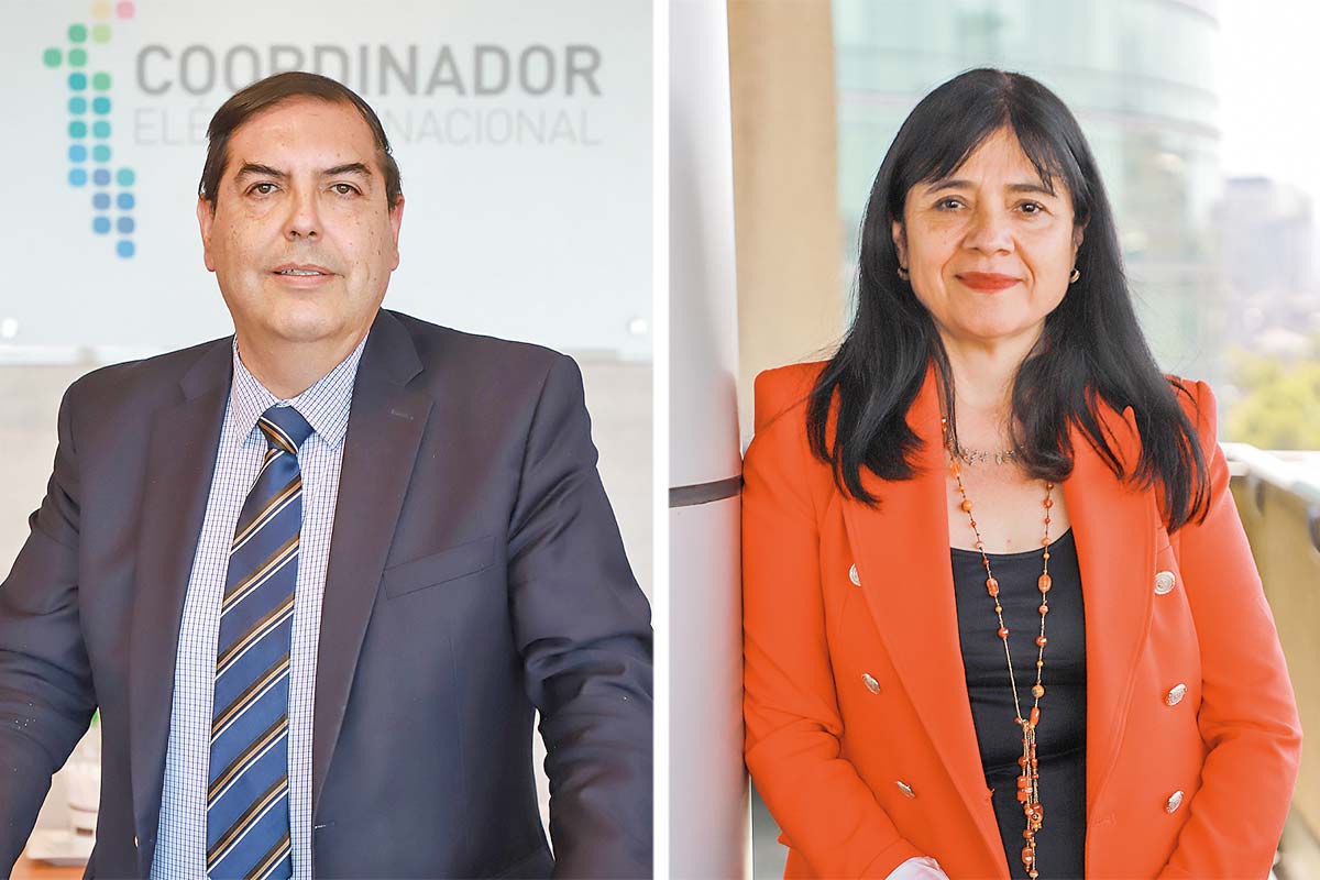 <p>Juan Carlos Olmedo, presidente del Consejo Directivo del Coordinador Eléctrico. Marta Cabeza, Superintendenta de Electricidad y Combustibles. Fotos: Archivo</p>
