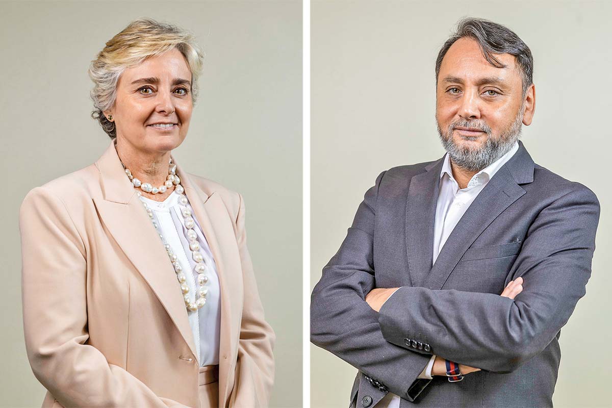 <p>CLAUDIA COPETTA, GERENTE DE ESTUDIOS DE CLÍNICAS DE CHILE. JAVIER FUENZALIDA, PRESIDENTE DE CLÍNICAS DE CHILE.</p>