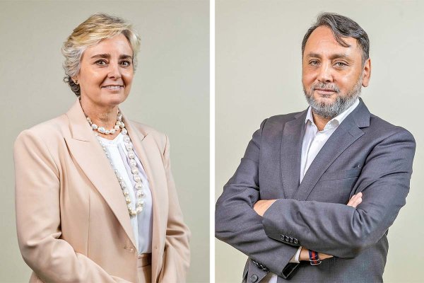 CLAUDIA COPETTA, GERENTE DE ESTUDIOS DE CLÍNICAS DE CHILE. JAVIER FUENZALIDA, PRESIDENTE DE CLÍNICAS DE CHILE.