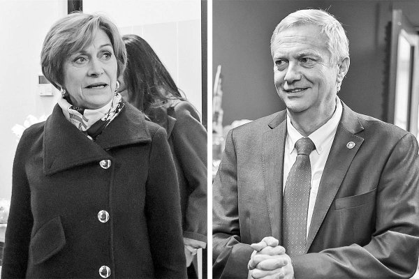 <p>Candidata presidencial de Chile Vamos, Evelyn Matthei. Candidato presidencial del Partido Republicano, José Antonio Kast. Fotos: Aton</p>