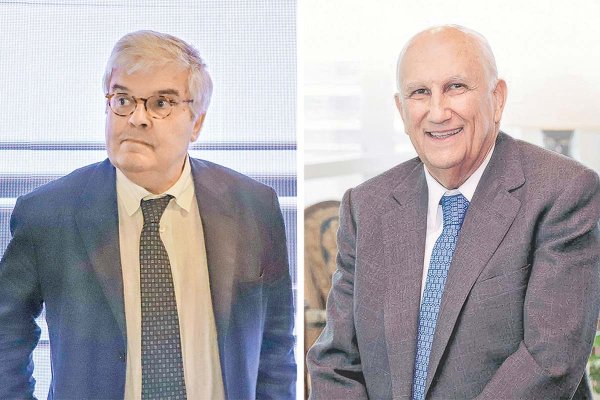 <p>Juan Hurtado Vicuña, presidente de Pucobre y Eduardo Fernández León, accionista de Pucobre. Fotos: Julio Castro y Archivo</p>