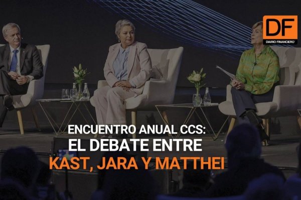 <p>Ahora en DF | Encuentro Anual CCS: El debate entre Kast, Jara y Matthei sobre sus propuestas en materia de crecimiento y seguridad</p>