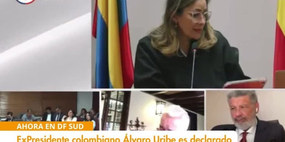 <p>Ahora en DF SUD | Fallo histórico: exPresidente colombiano Álvaro Uribe es declarado culpable de soborno y manipulación de testigos</p>