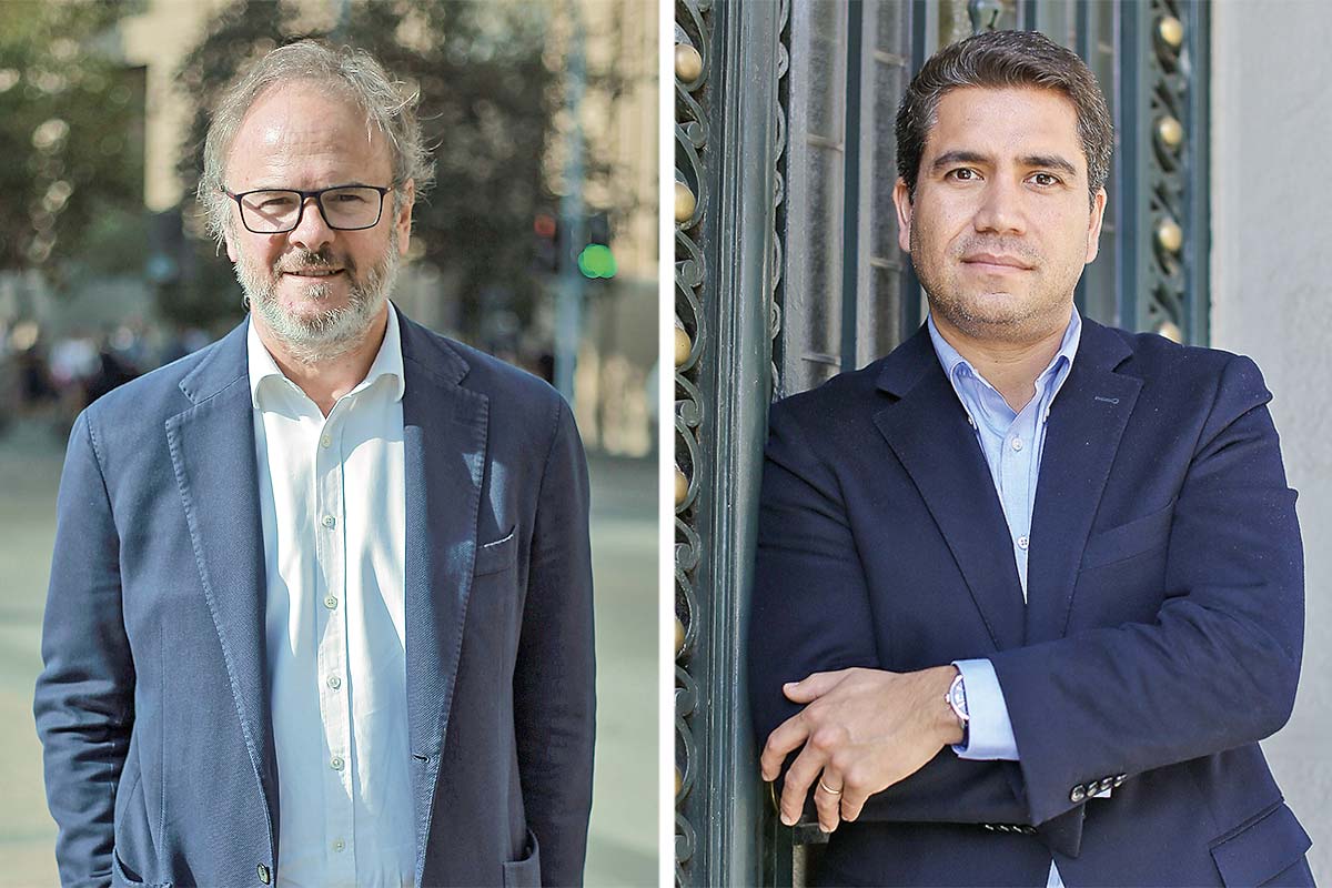 <p>Bernardo Larraín Matte, presidente directorio empresas CMPC. José Pakomio, presidente CNC. Fotos: Verónica Ortíz y José Montenergro</p>