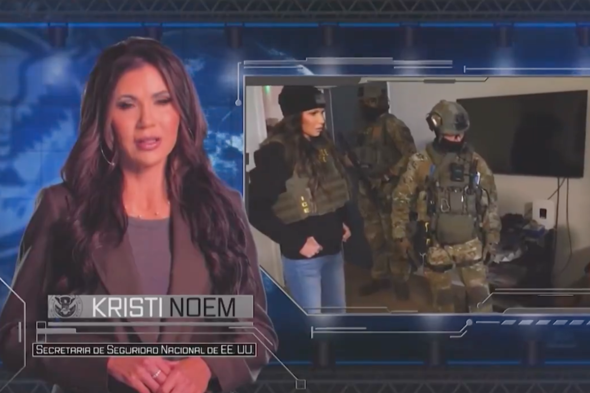 <p>La trastienda del comercial antiinmigración de Kristi Noem, la secretaria de seguridad de Trump</p>