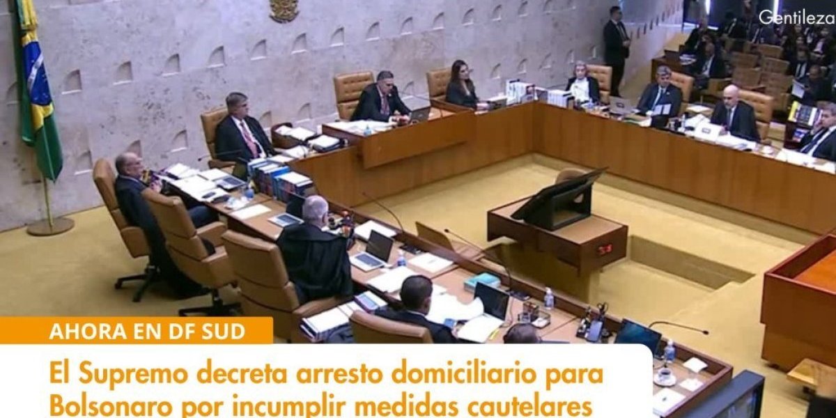 <p>Ahora en DF SUD | El Supremo decreta arresto domiciliario para Bolsonaro por incumplir medidas cautelares</p>