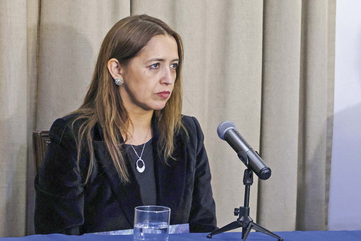 <p>Carolina Saravia ejercerá el cargo hasta el 11 de marzo del 2026. Foto: Aton</p>