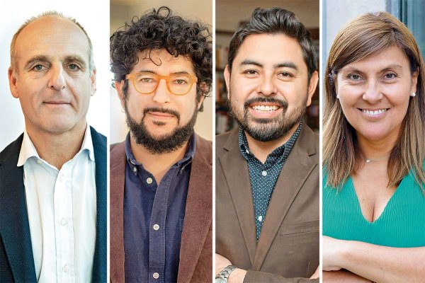 Andrés Pesce, cofundador y Partner de Kayyak Ventures. Pablo Zamora, inversionista ángel y fundador de Notco y Rebel Factory. Tadashi Takaoka, mentor, consultor y exgerente de emprendimiento de Corfo. María de los Ángeles Romo, directora SQM Lithium Ventures.