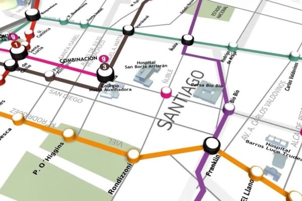 <p>Ahora en DF | Así será el recorrido de la nueva línea 9 del Metro De Santiago</p>