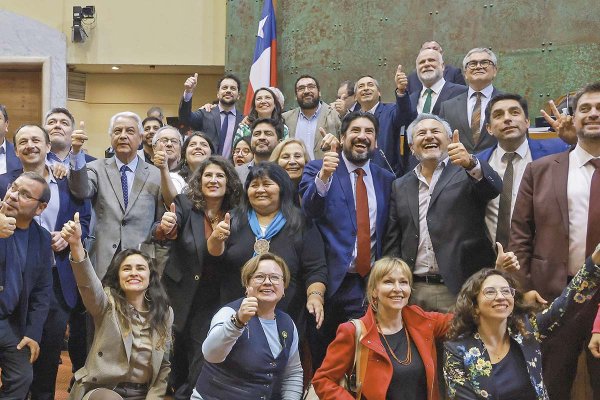 <p>El apoyo al FES fue celebrado desde el oficialismo. Foto: Camara de Diputados</p>
