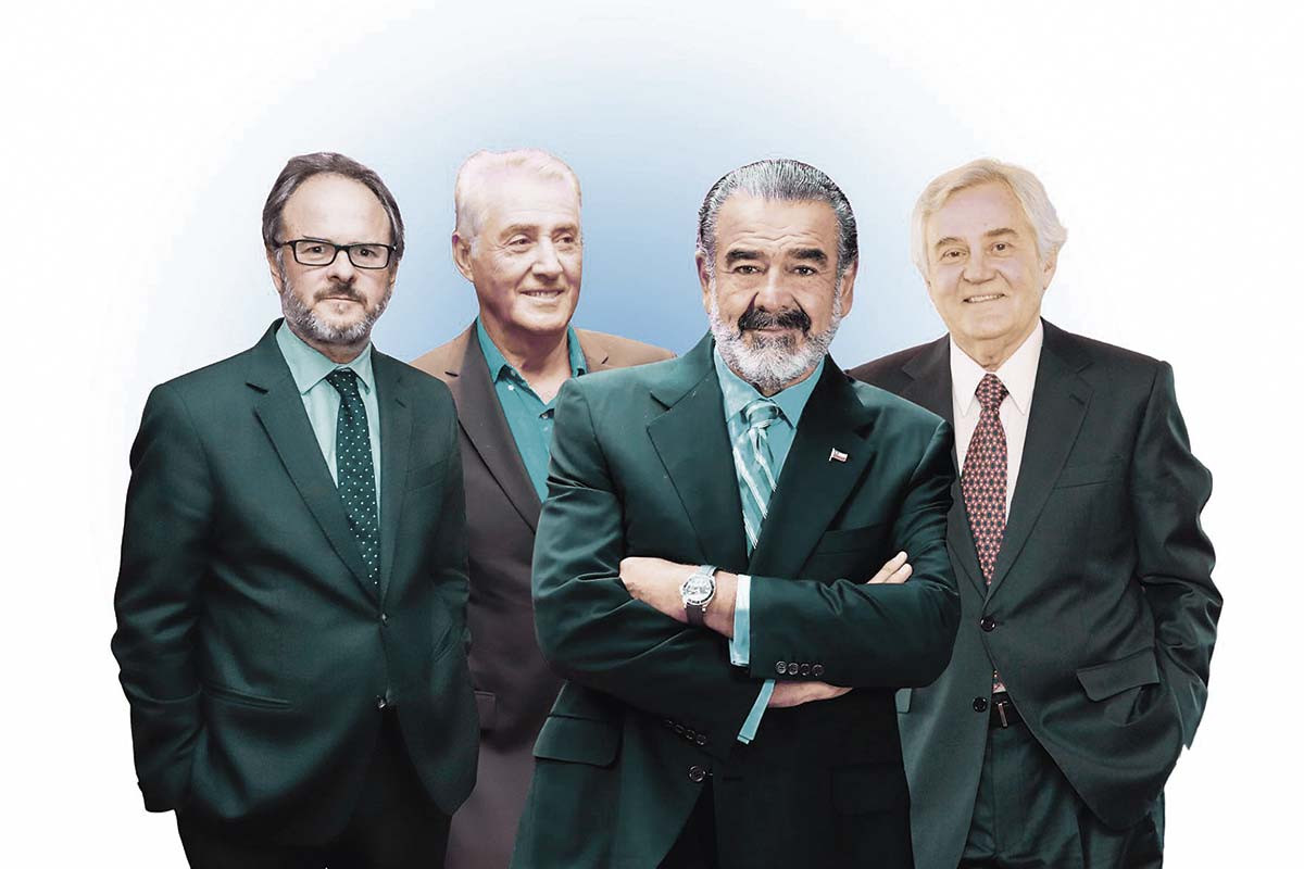 <p>Bernardo Larraín Matte. Julio Ponce. Andrónico Luksic. Roberto Angelini.</p>