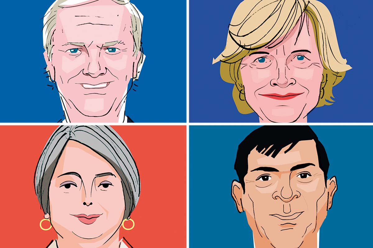 <p>Anatomía del poder: lo público y privado de cuatro candidatos a La Moneda</p>