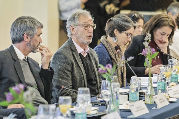 <p>El ministro de Economía, Álvaro García, ayer en la Sofofa.</p>