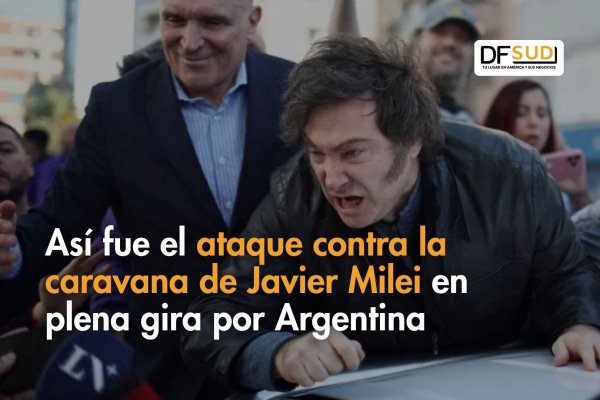 <p>Ahora en DF SUD | Así fue el ataque contra la caravana de Javier Milei en plena gira por Argentina</p>