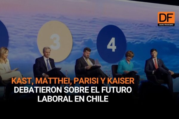 <p>Ahora en DF | Kast, Matthei, Parisi y Kaiser debatieron sobre el futuro laboral en Chile</p>