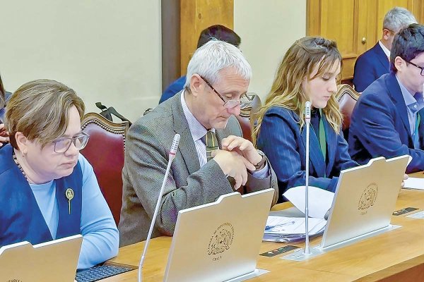 <p>La diputada Marcela Riquelme, el ministro de Ciencia, Aldo Valle, y la asesora del Gobierno, Camila Aguayo, durante la Comisión de Futuro.</p>