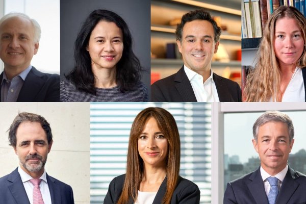 Diana Rivera, socia de Cuatrecasas en España. Juan Vigón, basado en Madrid, socio del grupo corporativo de la oficina de Dentons en Chile. Jorge Perujo, socio de Ontier, España. Yoko Takagi, socia del departamento de Corporate en la oficina de DLA Piper España. Macarena Ravinet, socia de Cuatrecasas en Chile. Enrique Benítez, socio del área de Energía de Dentons en Chile.