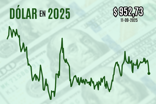 <p>Dólar se hunde $ 10 y cierra en mínimos desde julio tras datos que auguran próximos recortes de tasa en EEUU</p>