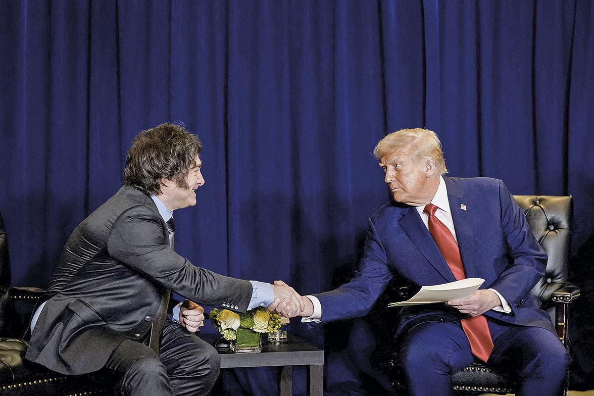 <p>Después de ofrecer su discurso ante la ONU, Trump se reunió con Milei. Foto: Reuters</p>
