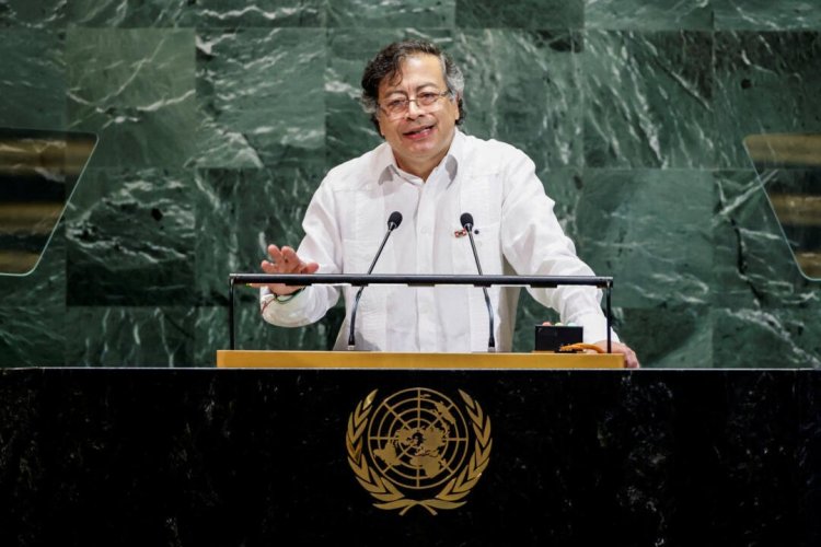 <p>Petro lanza duro discurso contra Trump en la ONU y asegura que la política antidrogas de EEUU es una iniciativa para "dominar a los pueblos del sur"</p>