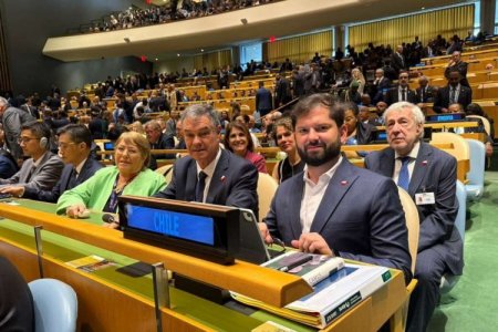 Ante Naciones Unidas, Boric oficializa la candidatura de la exPresidenta Bachelet a secretaria general del organismo