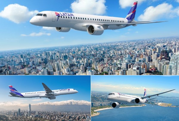 Latam desafía a su competidor brasileño Azul con la compra récord de aviones Embraer