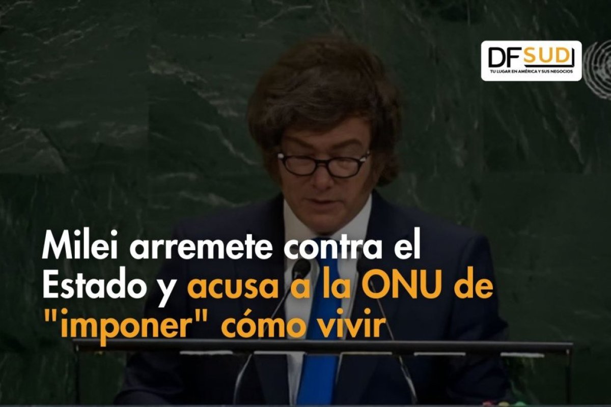 <p>Ahora en DF SUD | Milei arremete contra el Estado y acusa a la ONU de "imponer" cómo vivir</p>