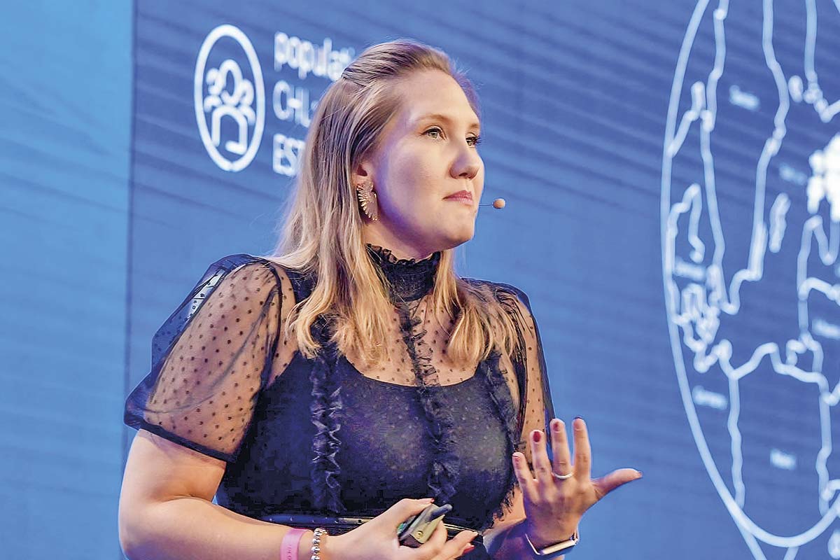 <p>Erika Piirmets, asesora del proyecto e-Estonia. Crédito: Ricardo Pasten</p>