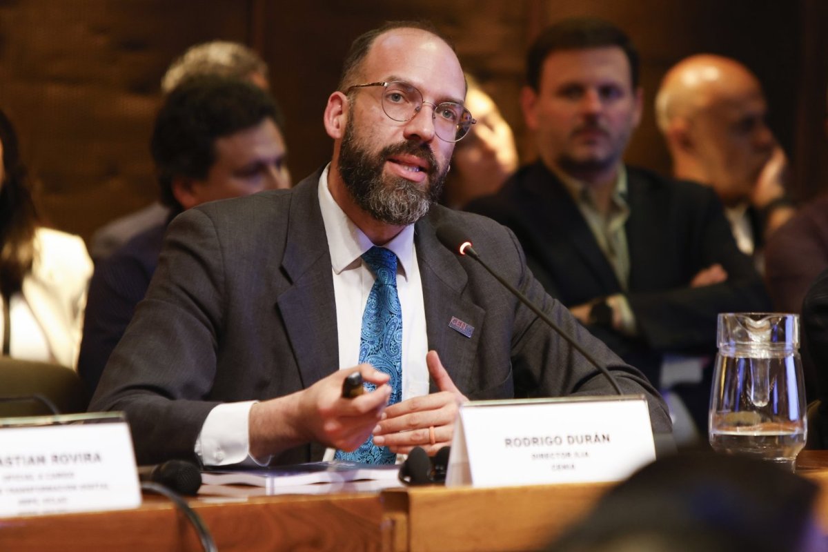 <p>Rodrigo Durán, gerente general del Cenia y autor del ILIA durante la presentación del estudio. </p>