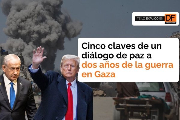 <p>Te lo explico en DF | Cinco claves de un diálogo de paz a dos años de la guerra en Gaza</p>