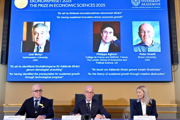 <p>Joel Mokyr, Philippe Aghion y Peter Howitt ganan el Premio Nobel de Economía 2025</p>