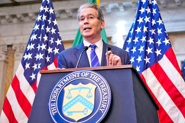 <p>El secretario del Tesoro de Estados Unidos, Scott Bessent. Foto: Reuters</p>