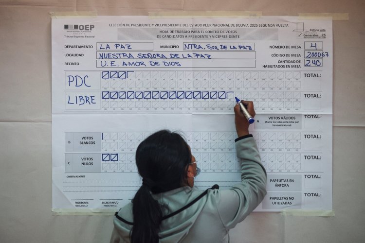 <p>Segunda vuelta en Bolivia: inicia el conteo de votos en una elección que marca el fin del Masismo de Evo Morales</p>