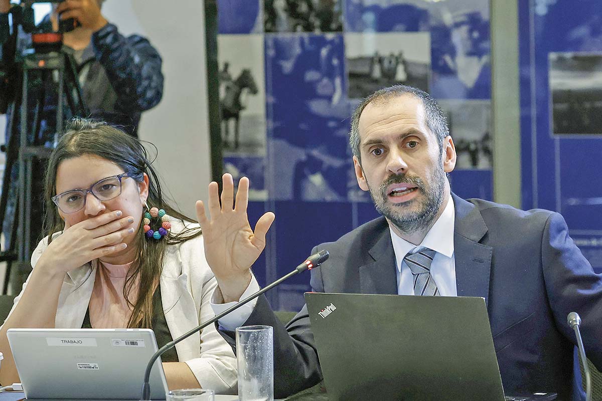 <p>La directora de Presupuestos, Javiera Martínez, y el ministro de Hacienda, Nicolás Grau, tendrá una próxima semana intensa a propósito del debate presupuestario. Foto: Aton</p>