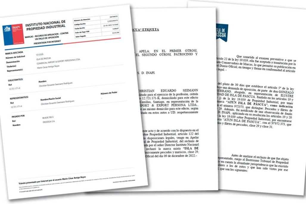 La disputa por el registro de la marca Isla de Pascua