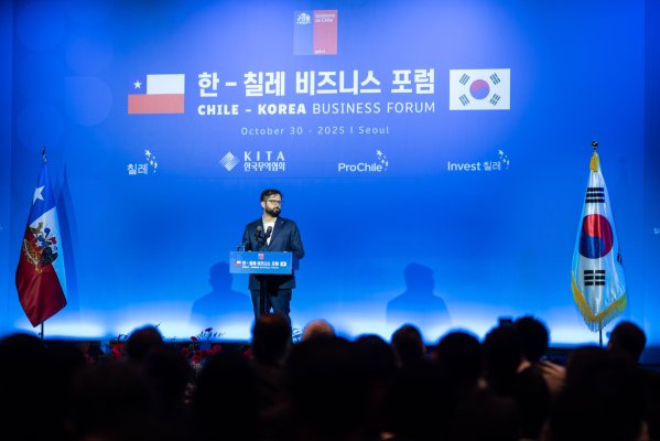 <p>El mensaje de Boric a empresarios coreanos: “Queremos que participen en los nuevos motores del crecimiento de Chile”</p>