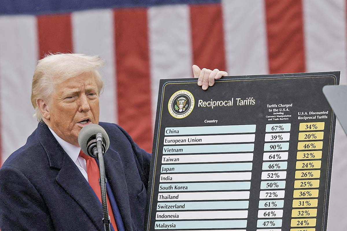 <p>Las tarifas en tela de juicio son las anunciadas en el Día de la Liberación y las que vincula al tráfico de fentanilo. Foto: Reuters</p>