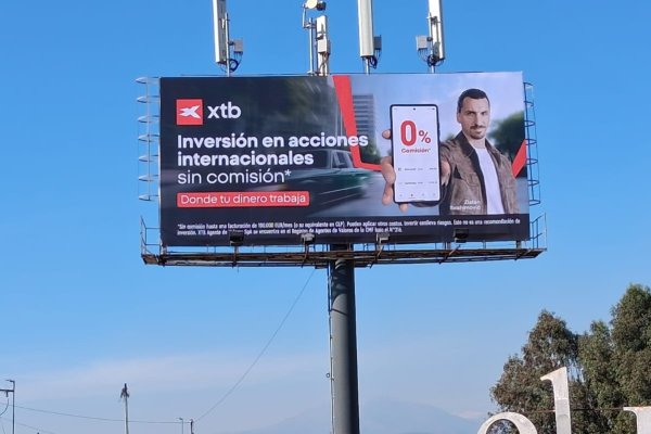 <p>Publicidad de XTB en la Ruta 57</p>