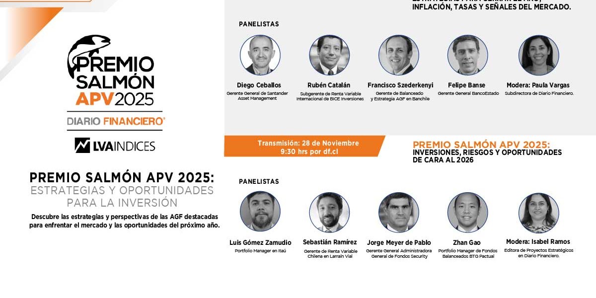 <p>DF Live | Premio Salmón APV 2025: Inversiones, riesgos y oportunidades de cara al 2026</p>