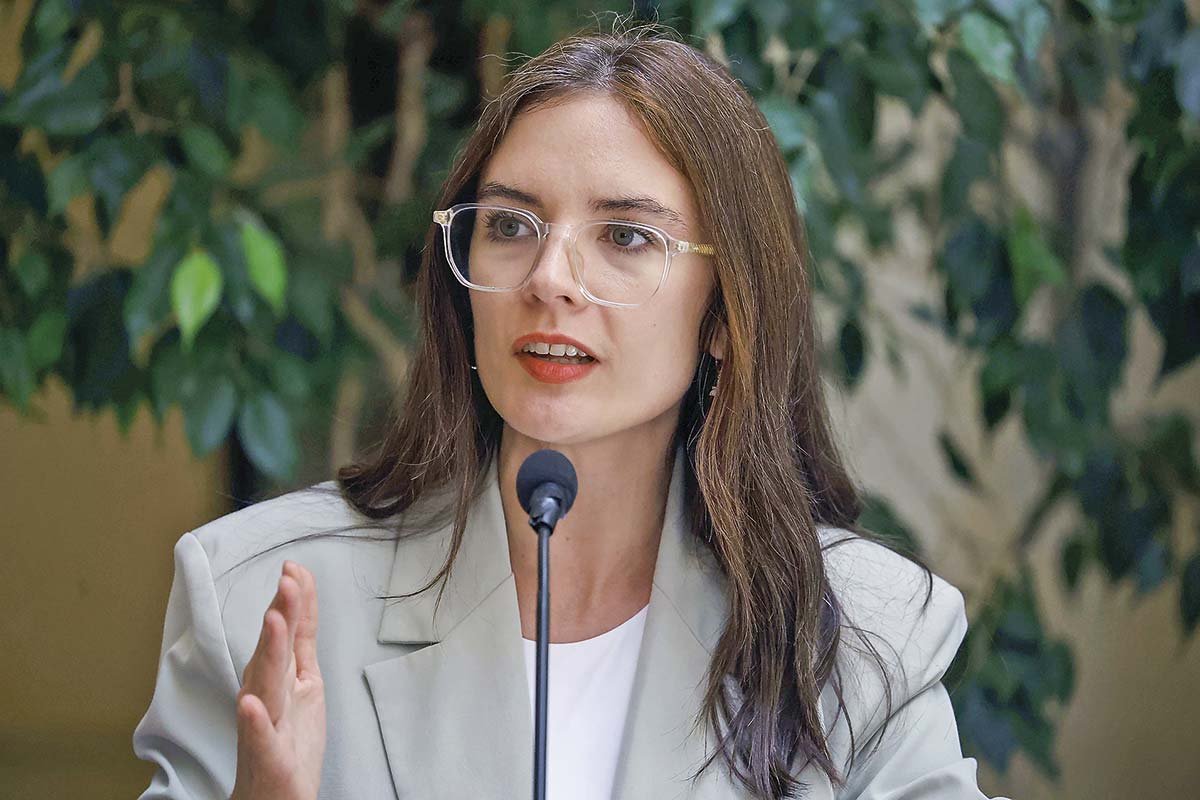 <p>La ministra vocera de Gobierno, Camila Vallejo. Foto: Aton</p>