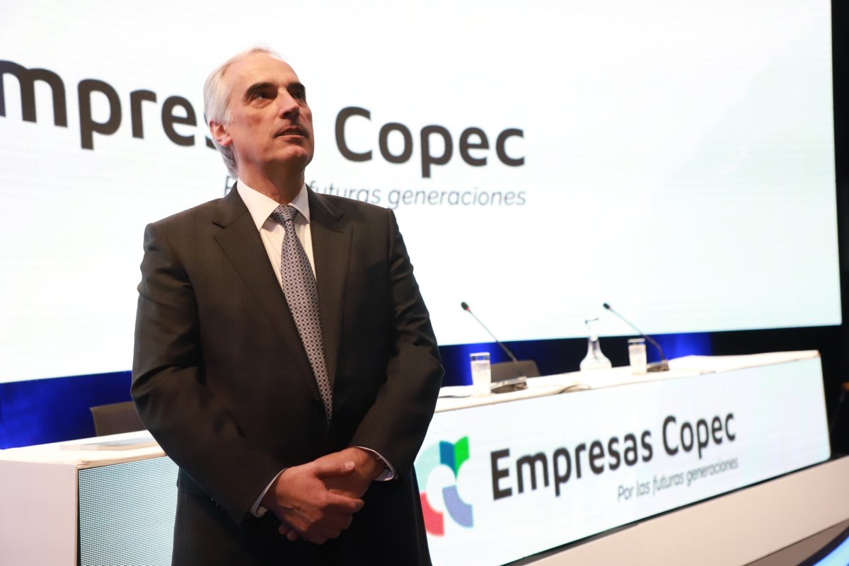 <p>Eduardo Navarro, CEO de Empresas Copec, lideró este miércoles el segundo Investor Day de la compañía. Foto: Julio Castro</p>