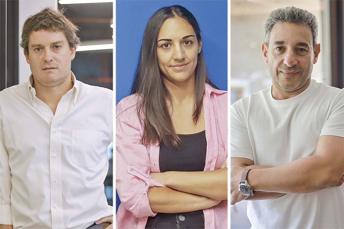 <p>Patricio Rojas, director ejecutivo de Endeavor Chile. Paula Enei, cofundadora de Platanus Ventures. Roberto Camhi, inversionista ángel y emprendedor.</p>