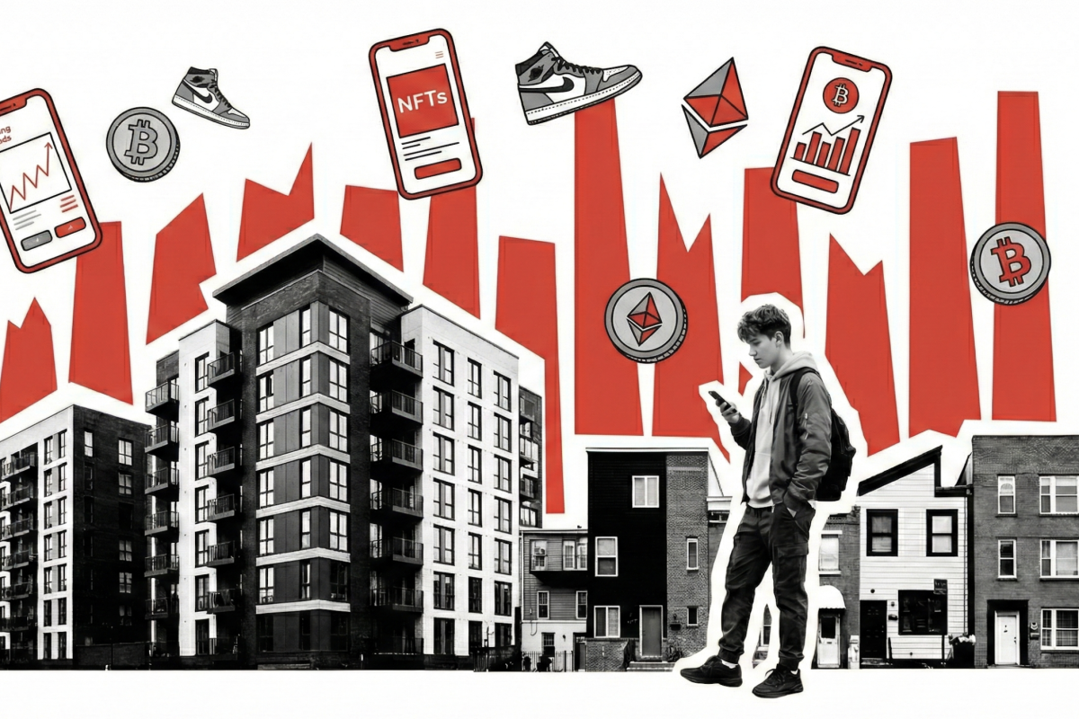 <p>La crisis inmobiliaria está empujando a la generación Z hacia las criptomonedas y el nihilismo económico</p>