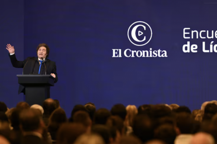 <p>Milei defendió las bandas cambiarias: “Están para ponerle un límite a la volatilidad”</p>