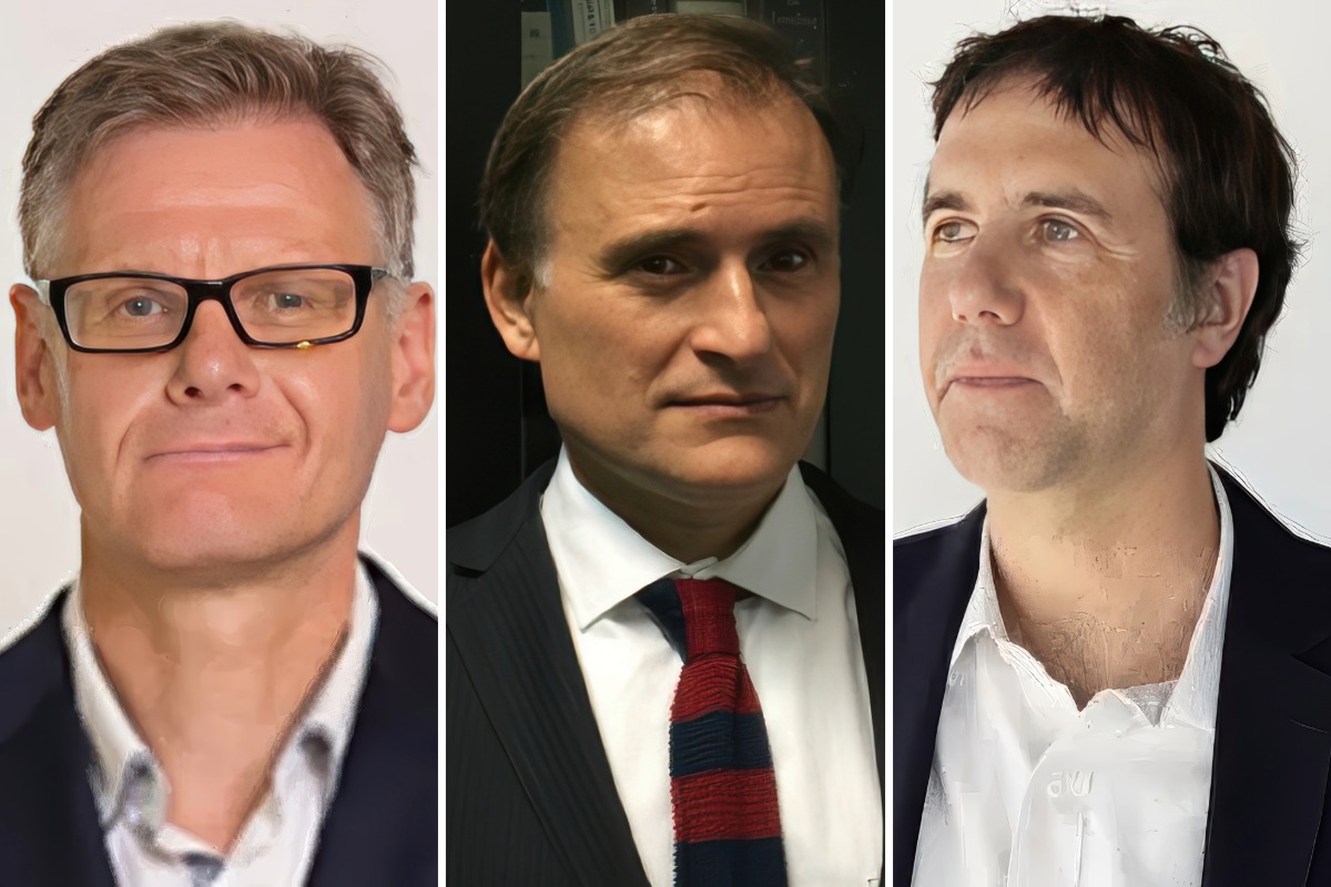 <p>El exdirector de AFP Cuprum, Uwe schillhorn; el exgerente legal de Cuprum, Cristian Edwards; y el exgerente de inversiones de la AFP, Gustavo Price.</p>