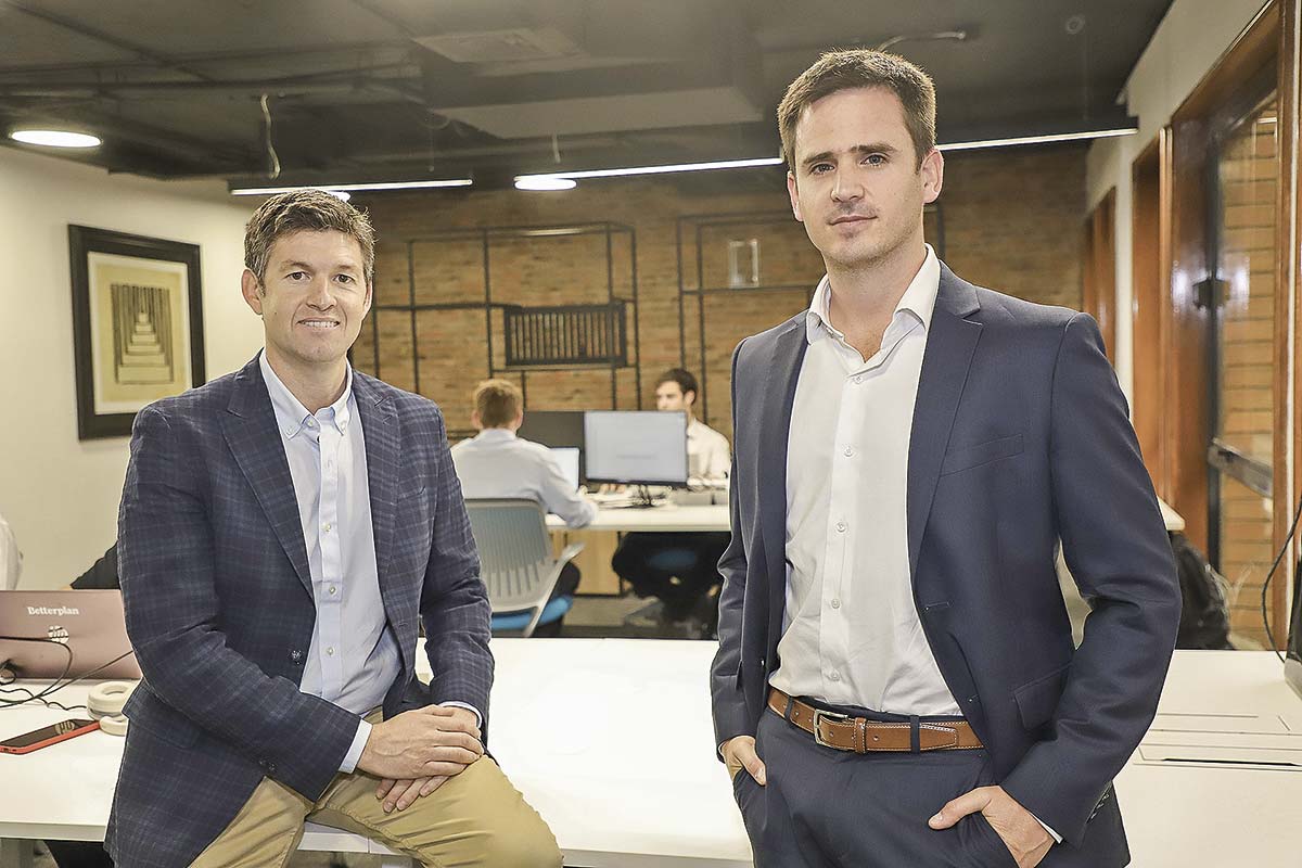 <p>El CCO de Betterplan, Joaquín Rhodius, y el CEO, José Tomás Valente. Foto: Julio Castro</p>